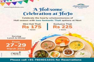 Holi celebration at Nest in Kolkata with a holisome buffet